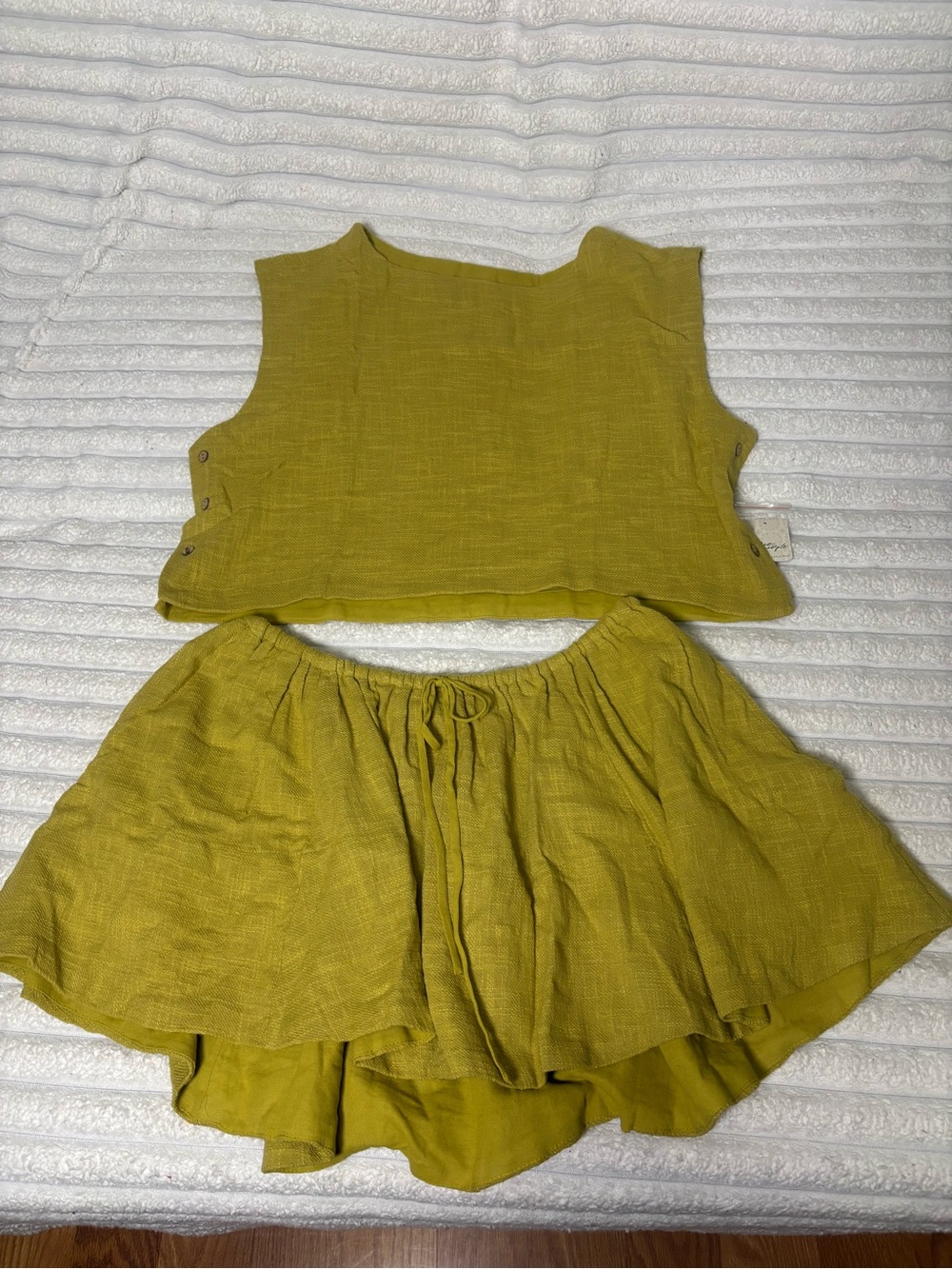 Free people Women's Yellow Skye Mini Skirt Set - Picture 7 of 13
